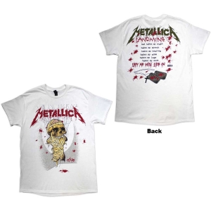Metallica - One Landmine Uni Wht i gruppen MERCHANDISE / T-shirt / Hårdrock hos Bengans Skivbutik AB (5544774)