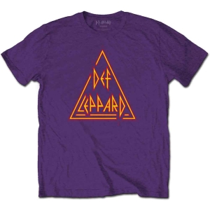 Def Leppard - Classic Triangle Logo Uni Purp  i gruppen MERCHANDISE / T-shirt / Hårdrock hos Bengans Skivbutik AB (5544812r)