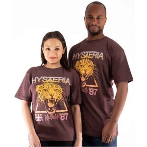 Def Leppard - Hysteria World Tour Uni Brown  i gruppen MERCHANDISE / T-shirt / Hårdrock hos Bengans Skivbutik AB (5544814r)