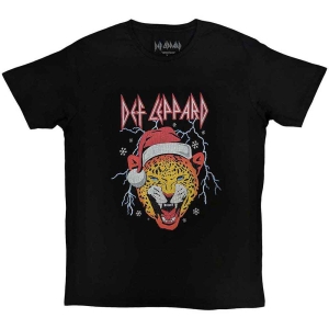 Def Leppard - Holiday Leppard Uni Bl  i gruppen MERCHANDISE / T-shirt / Hårdrock hos Bengans Skivbutik AB (5544818r)