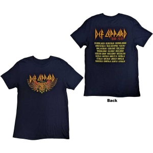 Def Leppard - Rock Of Ages Tour 2019 Navy  i gruppen MERCHANDISE / T-shirt / Hårdrock hos Bengans Skivbutik AB (5544828r)