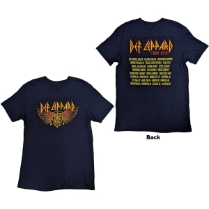 Def Leppard - Rock Of Ages Tour 2019 Navy i gruppen MERCHANDISE / T-shirt / Hårdrock hos Bengans Skivbutik AB (5544828r)