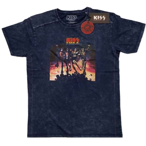 Kiss - Destroyer Snow Wash Uni Navy  i gruppen MERCHANDISE / T-shirt / Hårdrock hos Bengans Skivbutik AB (5544841r)