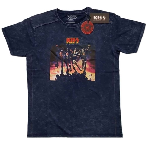 Kiss - Destroyer Snow Wash Uni Navy i gruppen MERCHANDISE / T-shirt / Hårdrock hos Bengans Skivbutik AB (5544841r)