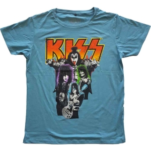 Kiss - Neon Band Uni Blue i gruppen MERCHANDISE / T-shirt / Hårdrock hos Bengans Skivbutik AB (5544851r)