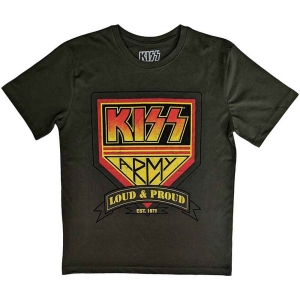 Kiss - Loud & Proud Uni Military Green  i gruppen MERCHANDISE / T-shirt / Hårdrock hos Bengans Skivbutik AB (5544852r)