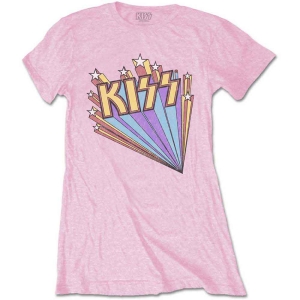 Kiss - Stars Lady Pink  i gruppen MERCHANDISE / T-shirt / Hårdrock hos Bengans Skivbutik AB (5544854r)