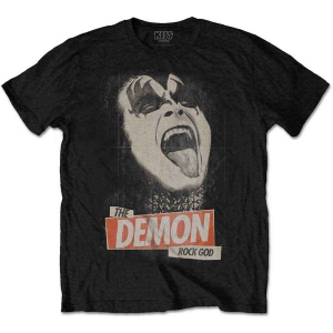Kiss - The Demon Rock God Uni Bl  i gruppen MERCHANDISE / T-shirt / Hårdrock hos Bengans Skivbutik AB (5544860r)