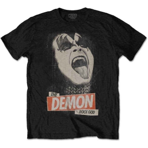 Kiss - The Demon Rock God Uni Bl i gruppen MERCHANDISE / T-shirt / Hårdrock hos Bengans Skivbutik AB (5544860r)