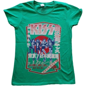 Kiss - Destroyer Tour '78 Lady Green i gruppen MERCHANDISE / T-shirt / Hårdrock hos Bengans Skivbutik AB (5544861r)