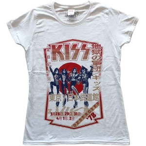 Kiss - Destroyer Tour '78 Lady Wht i gruppen MERCHANDISE / T-shirt / Hårdrock hos Bengans Skivbutik AB (5544862r)