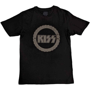 Kiss - Buzzsaw Logo Hi-Build Uni Bl i gruppen MERCHANDISE / T-shirt / Hårdrock hos Bengans Skivbutik AB (5544891r)