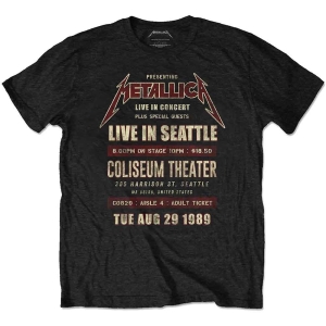 Metallica - Seattle '89 Uni Bl Eco i gruppen MERCHANDISE / T-shirt / Hårdrock hos Bengans Skivbutik AB (5544899r)