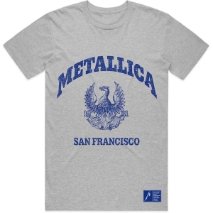 Metallica - College Crest Uni Grey i gruppen MERCHANDISE / T-shirt / Hårdrock hos Bengans Skivbutik AB (5544919r)