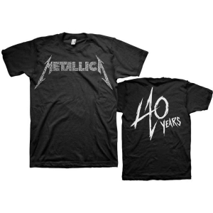 Metallica - 40Th Anniversary Songs Logo Uni Bl i gruppen MERCHANDISE / T-shirt / Hårdrock hos Bengans Skivbutik AB (5544924r)