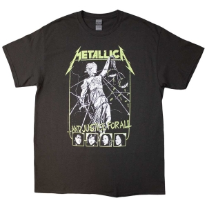 Metallica - Justice Faces Uni Char  i gruppen MERCHANDISE / T-shirt / Hårdrock hos Bengans Skivbutik AB (5544935r)