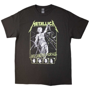 Metallica - Justice Faces Uni Char i gruppen MERCHANDISE / T-shirt / Hårdrock hos Bengans Skivbutik AB (5544935r)
