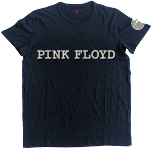 Pink Floyd - Logo & Prism App Slub Uni Navy  i gruppen MERCHANDISE / T-shirt / Pop-Rock hos Bengans Skivbutik AB (5545561r)