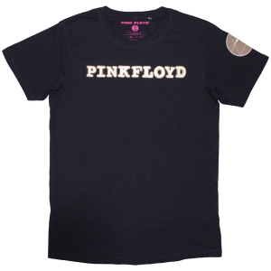 Pink Floyd - Logo & Prism App Slub Uni Navy i gruppen MERCHANDISE / T-shirt / Pop-Rock hos Bengans Skivbutik AB (5545561r)