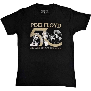 Pink Floyd - Band Photo & 50Th Logo Uni Bl  i gruppen MERCHANDISE / T-shirt / Pop-Rock hos Bengans Skivbutik AB (5545620r)