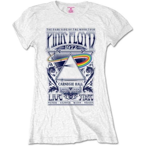 Pink Floyd - Packaged Carnegie Hall Poster Lady Wht  i gruppen MERCHANDISE / T-shirt / Pop-Rock hos Bengans Skivbutik AB (5545657r)