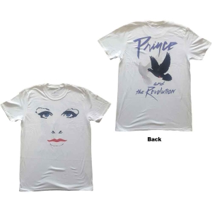 Prince - Faces & Doves Uni Wht  i gruppen MERCHANDISE / T-shirt / Pop-Rock hos Bengans Skivbutik AB (5545864r)