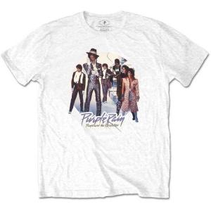 Prince - Purple Rain Circle Uni Wht  i gruppen MERCHANDISE / T-shirt / Pop-Rock hos Bengans Skivbutik AB (5545870r)