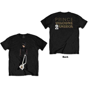 Prince - W2a White Guitar Uni Bl  i gruppen MERCHANDISE / T-shirt / Pop-Rock hos Bengans Skivbutik AB (5545874r)