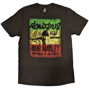 Bob Marley - Movement Uni Brown  i gruppen MERCHANDISE / T-shirt / Reggae hos Bengans Skivbutik AB (5546028r)