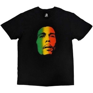 Bob Marley - Face Uni Bl  i gruppen MERCHANDISE / T-shirt / Reggae hos Bengans Skivbutik AB (5546029r)