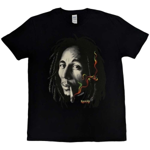 Bob Marley - Rasta Smoke Uni Bl  i gruppen MERCHANDISE / T-shirt / Reggae hos Bengans Skivbutik AB (5546030r)