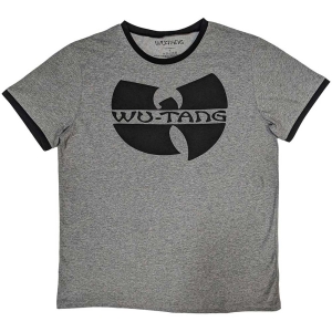 Wu-Tang Clan - Logo Ringer Uni Grey  i gruppen MERCHANDISE / T-shirt / Hip Hop-Rap hos Bengans Skivbutik AB (5546187r)