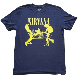 Nirvana - Stage Uni Navy  i gruppen MERCHANDISE / T-shirt / Pop-Rock hos Bengans Skivbutik AB (5546468r)