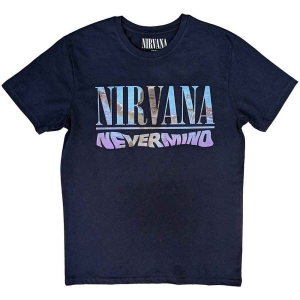 Nirvana - Nevermind Uni Navy  i gruppen MERCHANDISE / T-shirt / Pop-Rock hos Bengans Skivbutik AB (5546474r)