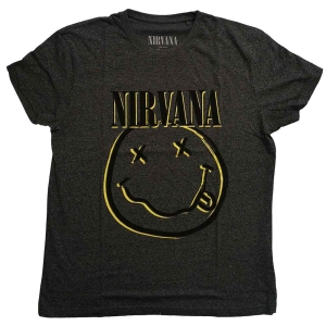 Nirvana - Inverse Happy Face Uni Brindle i gruppen MERCHANDISE / T-shirt / Pop-Rock hos Bengans Skivbutik AB (5546475r)