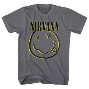 Nirvana - Inverse Happy Face Uni Char  i gruppen MERCHANDISE / T-shirt / Pop-Rock hos Bengans Skivbutik AB (5546477r)