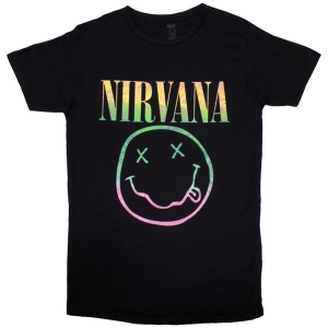 Nirvana - Sorbet Ray Happy Face Lady Bl i gruppen MERCHANDISE / T-shirt / Pop-Rock hos Bengans Skivbutik AB (5546486r)