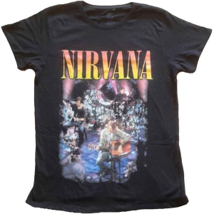 Nirvana - Unplugged Photo Lady Bl  i gruppen MERCHANDISE / T-shirt / Pop-Rock hos Bengans Skivbutik AB (5546493r)