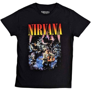 Nirvana - Unplugged Photo Uni Bl  i gruppen MERCHANDISE / T-shirt / Pop-Rock hos Bengans Skivbutik AB (5546494r)
