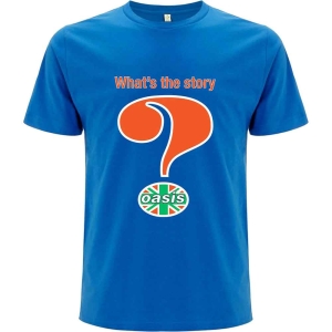 Oasis - Question Mark Uni Blue  i gruppen MERCHANDISE / T-shirt / Pop-Rock hos Bengans Skivbutik AB (5546501r)