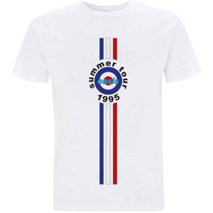 Oasis - Stripes '95 Uni Wht  i gruppen MERCHANDISE / T-shirt / Pop-Rock hos Bengans Skivbutik AB (5546503r)