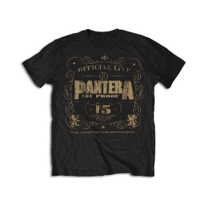 Pantera - 101 Proof Uni Bl  i gruppen MERCHANDISE / T-shirt / Hårdrock hos Bengans Skivbutik AB (5546637r)