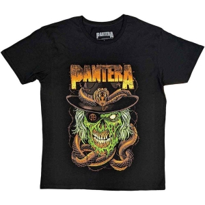 Pantera - Snake & Skull Uni Bl  i gruppen MERCHANDISE / T-shirt / Hårdrock hos Bengans Skivbutik AB (5546650r)