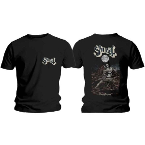 Ghost - Dance Macabre Cover & Logo Uni Bl  i gruppen MERCHANDISE / T-shirt / Hårdrock hos Bengans Skivbutik AB (5546785r)