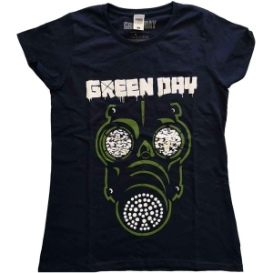 Green Day - Green Mask Lady Navy i gruppen MERCHANDISE / T-shirt / Punk hos Bengans Skivbutik AB (5547143r)