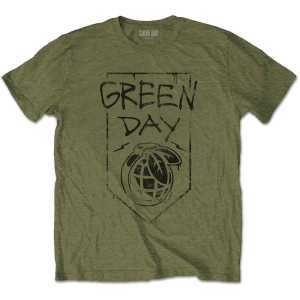 Green Day - Organic Grenade Uni Green  i gruppen MERCHANDISE / T-shirt / Punk hos Bengans Skivbutik AB (5547157r)