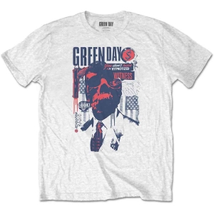 Green Day - Patriot Witness Uni Wht  i gruppen MERCHANDISE / T-shirt / Punk hos Bengans Skivbutik AB (5547158r)