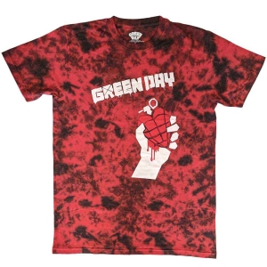 Green Day - American Idiot Uni Red Dip-Dye  i gruppen MERCHANDISE / T-shirt / Punk hos Bengans Skivbutik AB (5547169r)