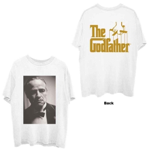 The Godfather - Brando B&W Uni Wht  i gruppen MERCHANDISE / T-shirt / Film-Musikal hos Bengans Skivbutik AB (5547193r)