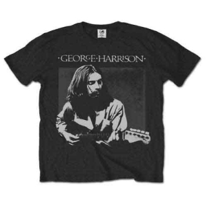 George Harrison - Live Portrait Uni Bl  i gruppen MERCHANDISE / T-shirt / Pop-Rock hos Bengans Skivbutik AB (5547197r)